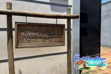 Rancho Recanto Falcão - Placa de Entrada