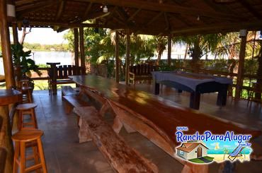 Rancho Mendes - Área Gourmet com Mesa de Bilhar