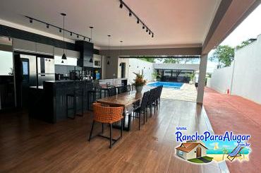 Rancho Talismã - Varanda com Área Gourmet