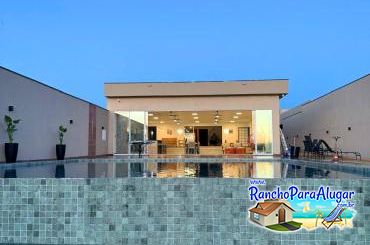 Rancho Paraíso 1 - Vista da Piscina para a Área Gourmet