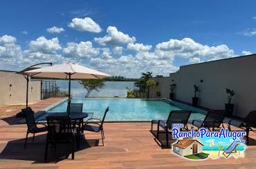 Rancho Paraíso 3 - Vista da Varada para a Piscina