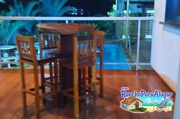 Rancho Recanto Dorotheo - Vista da Área de Churrasco para a Piscina