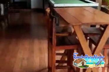 Rancho Recanto Dorotheo - Varanda com Mesa de Bilhar