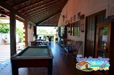 Rancho Recanto Dorotheo - Varanda com Mesa de Bilhar