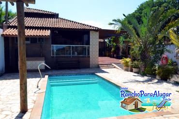 Rancho Recanto Dorotheo - Vista da Piscina para a Varanda