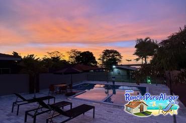 Rancho Diamante - Pôr do Sol com Vista da Piscina