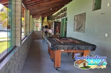Rancho Pingo de Dó - Varanda com Mesa de Bilhar
