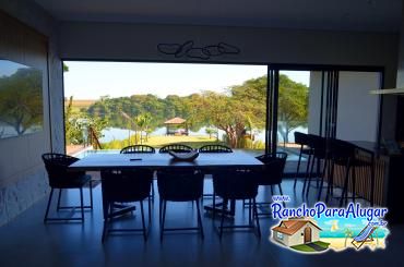 Rancho Flamboyant - Vista da Área Gourmet para a Piscina