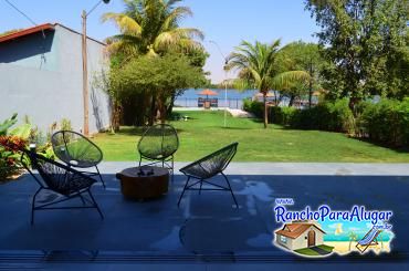 Rancho Oliveira - Vista da Área Gourmet para o Rio